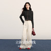 【11/26新品】熙世界明线撞色半高领打底衫女2025秋冬新款弹力保暖内搭T恤上衣 商品缩略图2