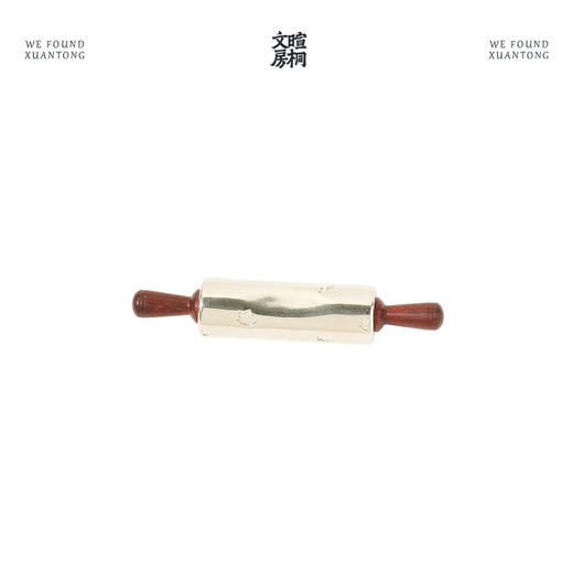 暄桐文房 饱暖笔搁 白铜 小叶红檀 商品图4