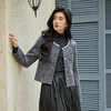 奢姿大码女装2025冬季胖妹妹减龄钻饰设计小香风时尚气质百搭外套9954353798 商品缩略图4