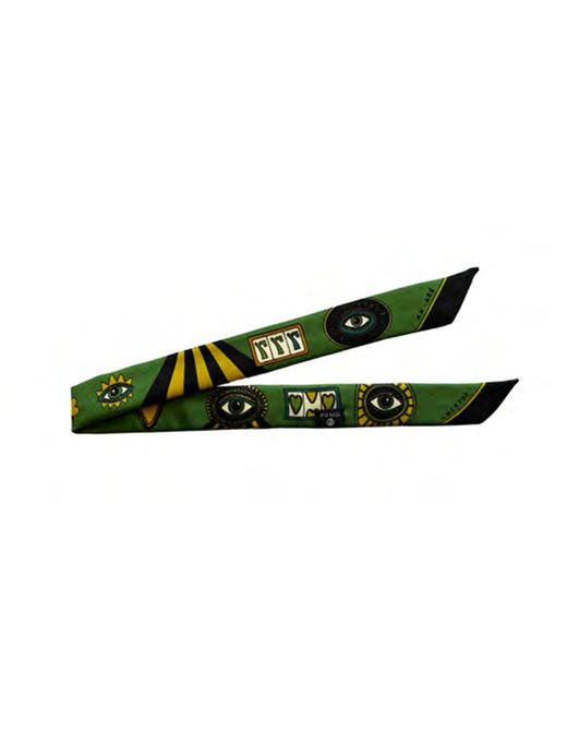 订购14周到｜AN-NEE-深绿色 幸运予你 1cm 腕巾［法国设计师］ 商品图0