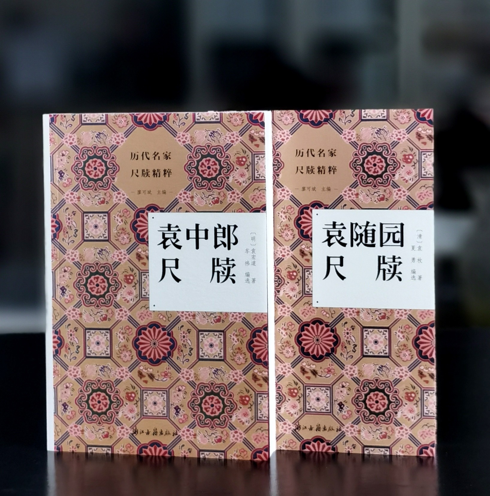 特惠！！《袁中郎尺牍》+《袁随园尺牍》，32开，平装，[明]袁宏道、[清]袁枚著，浙江古籍出版社2023年一版一印，两册定价：120元，售价36元。