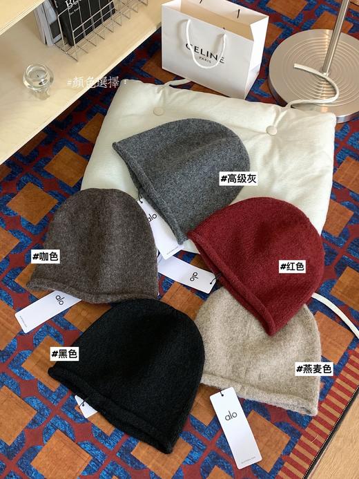 D112513秋冬季氛围感从头开始！女款时尚高级感羊驼毛冷帽 商品图7
