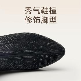 信诺时尚中年妈妈鞋法式气质粗跟短靴2025冬季新款女加绒保暖棉鞋X5M157-272D