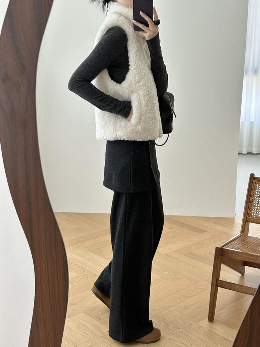 超时髦Acme一裤两穿双重显瘦可拆卸屁帘直筒裤 商品图11