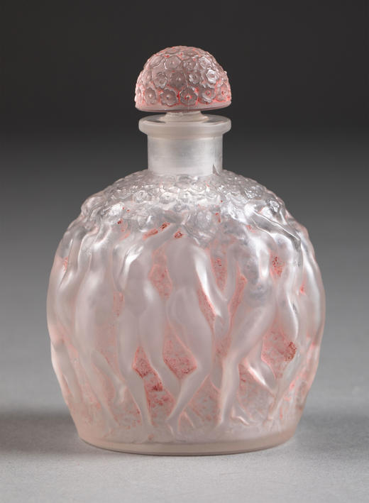 独角鹿西洋古董1930年代法国出品CALENDAL款浅粉色香水瓶 商品图2