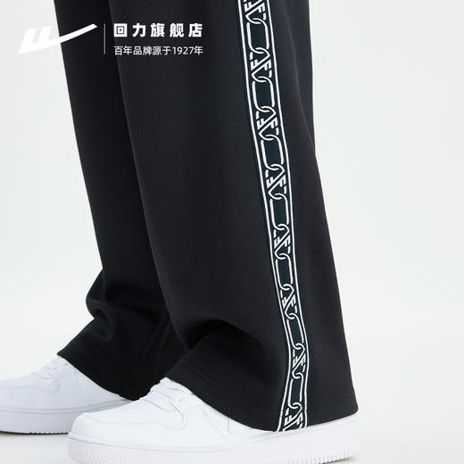 回力裤子男款阔腿运动裤休闲裤2025新款卫裤宽松男士百搭直筒长裤 商品图3