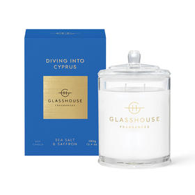 Glasshouse 塞浦路斯遨游 大豆蜡烛（海盐和藏红花） 380g