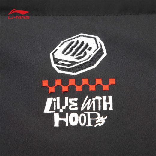 李宁反伍BADFIVE男子防泼水保暖宽松鸭绒短羽绒服AYMV129 商品图5