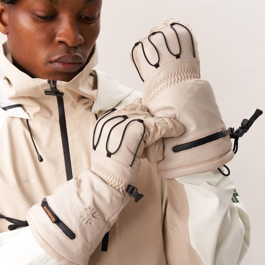 HEAL滑雪手套户外运动保暖山羊皮夹棉防水UPPERVOID二普纬度 商品图2