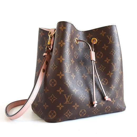 【95新】LV路易威登NEONOE系列M44022  老花拼粉色NEONOE水桶包单肩包女士201125NJS05 商品图1