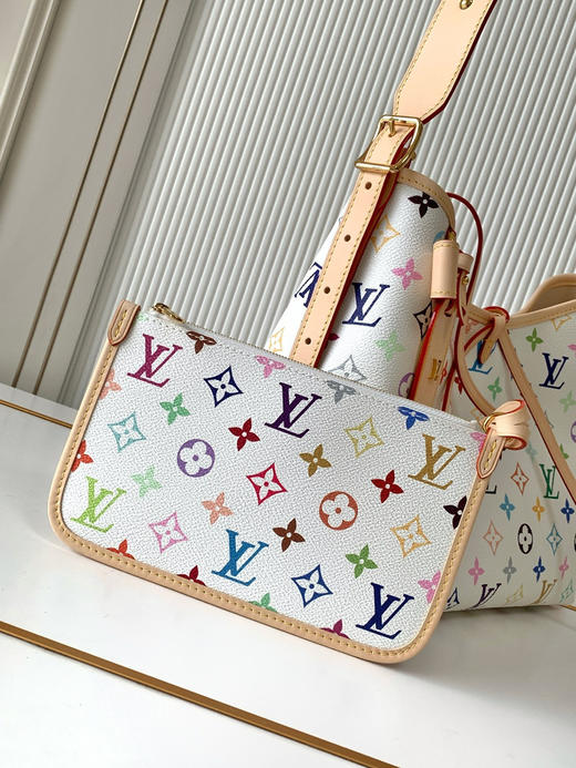 秋冬特惠💰1280 渠道级LV【全钢五金 MB163c01变码芯片】te级LV 全套包装 M13661白三彩 本款 CarryAll 小号手袋 商品图4