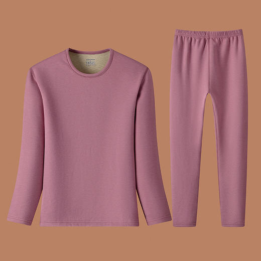 【YW】无忧购内条纹保暖内衣套装成人打底衫彩棉天鹅绒羊毛蚕丝秋衣秋裤（截单后3-5天发货) 商品图11