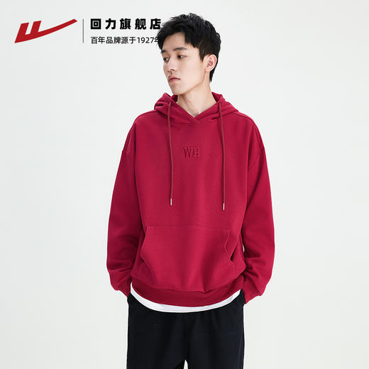 回力刺绣卫衣男生款美式春秋季情侣装潮牌痞帅高级感vintage外套 商品图2