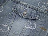D112555男式蓝色水洗满钻烫钻牛仔外套夹克 商品缩略图5
