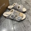 D112506吐司厚底毛毛勃肯鞋女2025冬季新款可外穿拖鞋子 商品缩略图0