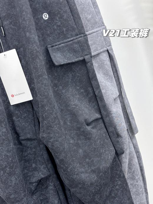 D112575秋冬新款羊羔绒降落伞版型高腰微阔腿工装裤 商品图4