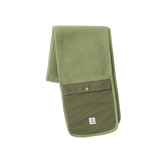 吃茶去chichaqu25秋冬户外抓绒摇粒绒围巾拼接口袋防寒防风保暖 商品图4