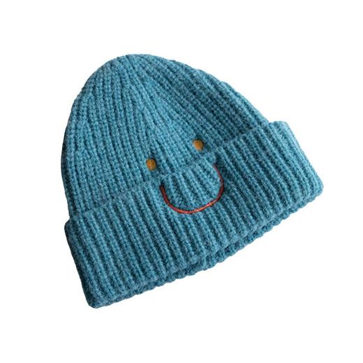 【北美笑脸针织帽！传递心情多巴胺色】系加厚女男冷帽冬护耳包头网红 商品图4