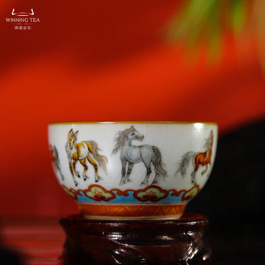 问鼎汝瓷八骏马（月白复刻款精工款大听泉杯） 商品图3