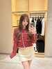 香奈儿 25秋冬新款 复古红格纹粗花呢外套(TM) 商品缩略图6