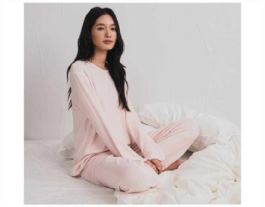 【多妈团购 爱慕同款海藻纤维睡眠衣一套 】添加棉43.4%，含海藻原纱纤维，双面磨毛，手感松软巨柔软！巨亲肤！穿上舍不得脱-连横 商品图6
