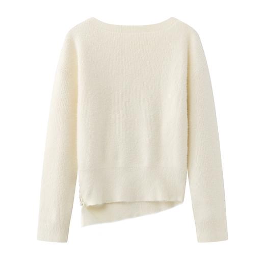 D112525气质毛衣收腰长袖针织衫25秋冬季新款女装大衣内搭打底衫 商品图3