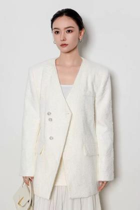 Kai & Kiera 肌理提花高级简约西装外套 21293