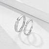 卡蒂罗KADER 相遇情侣对戒 925银满铺璀璨圆锆设计怦然心动邂逅甜美爱恋简约大气可调节素圈一对 甜美浪漫恋爱频率 商品缩略图4