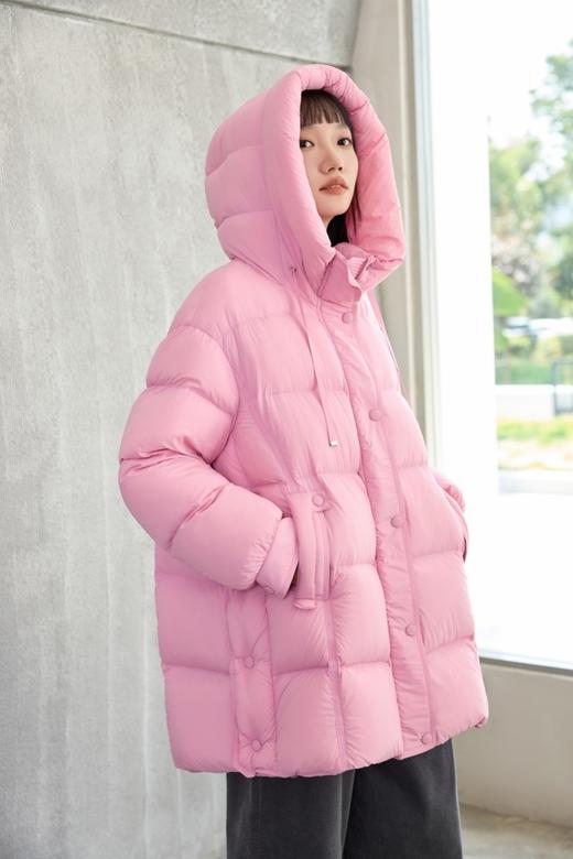 SIA SAYLOR 粉色减龄时尚连帽羽绒服外套 21119 商品图2