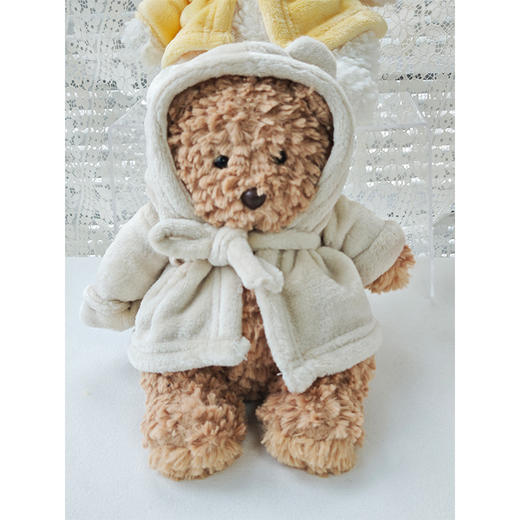 粉嫩28cm浴袍小熊毛绒公仔-纪念日百货门店同款167544018 商品图4