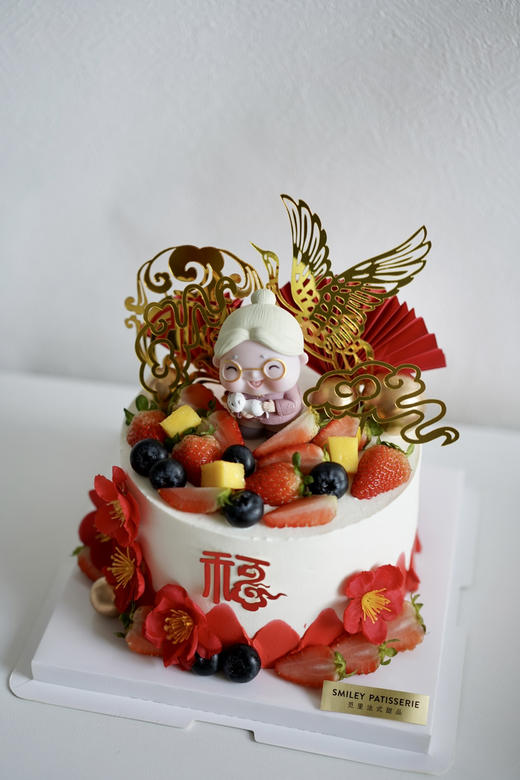 祝寿蛋糕 | 鲜果原味奶油 - 祥云满福 商品图2