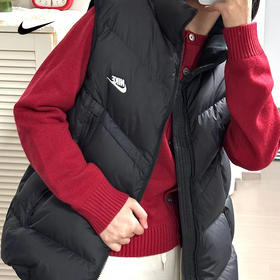 【库存有限 无货将做退款】Nike/耐克男子羽绒马甲Storm-FIT防风拒水运动休闲保暖背心FB8184-010