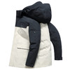 半身缘男女装 冬季户外中长款可脱卸拼色三防面料一衣多穿羽绒服2533 商品缩略图11