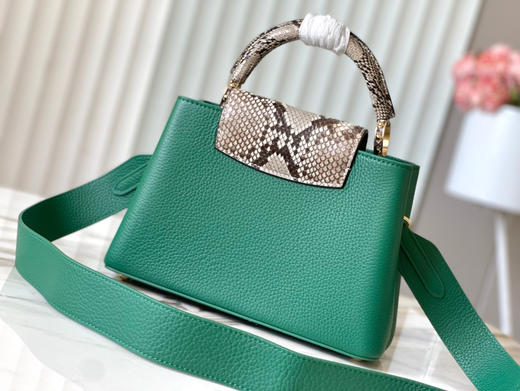 秋冬特惠💰1700 渠道级LV te级LV 全套包装 N80931/M48865翡翠绿 本款 Capucines BB号手袋 商品图2