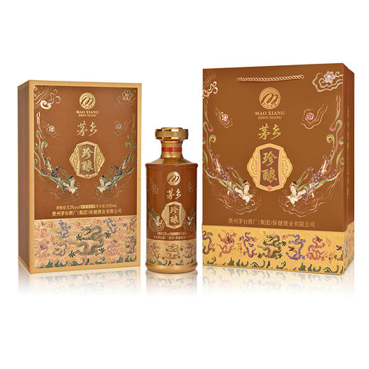 【自营】茅乡珍酿贵州茅台集团53度酱香型白酒 53度 500mL 6瓶 整箱酱棕色 商品图6