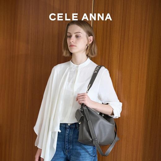 CELE ANNA【漫游托特包】复古hobo包女士单肩包懒时尚斜挎包包 商品图3
