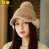兔毛帽秋冬加厚毛球针织帽，韩国纯色百搭休闲耳包棒球帽JCM3204 商品缩略图2