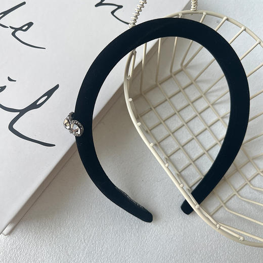 高级柔软细腻丝绒闪钻发箍-纪念日百货门店同款167643825 商品图1