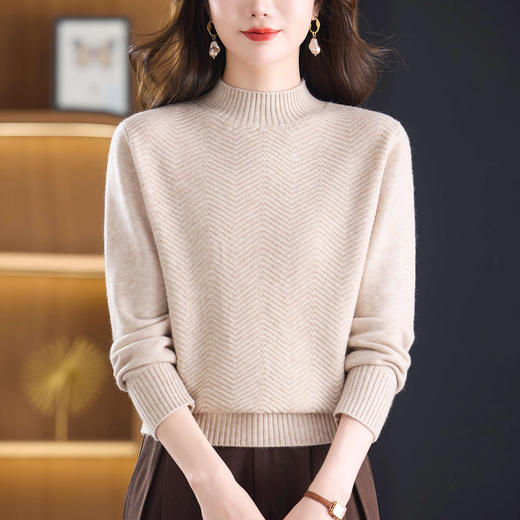 CC半高领毛衣女士秋冬季2025新款高级感洋气内搭上衣针织打底衫 商品图2