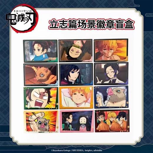 鬼灭之刃 立志篇 场景徽章 吧唧 12包/盒 国谷 商品图0