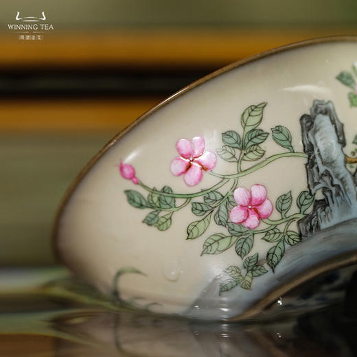 问鼎鼎峰柴窑绘画（天青精工款鸡缸杯） 商品图1