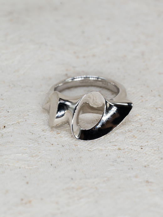 sawdust｜虚白 Ring SDGW03R02 [ 闭口戒指 亮面银 / 哑光银 ]【三-观心】 商品图1
