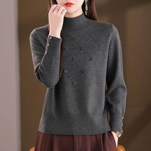 CC新款气质打底衫冬季内搭时髦洋气漂亮上衣2025年新款女士毛衣 商品图3