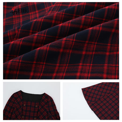 司歌长袖连衣裙收腰秋冬女A921218X 商品图2