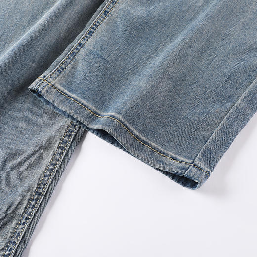 gxg.jeans男装【莱赛尔】25年夏新款复古水洗牛仔裤休闲直筒裤男士牛仔长裤K&C 商品图6