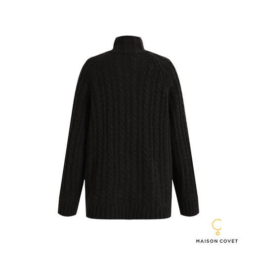 MAISON COVET 纯山羊绒绞花上衣（中长款） 商品图2