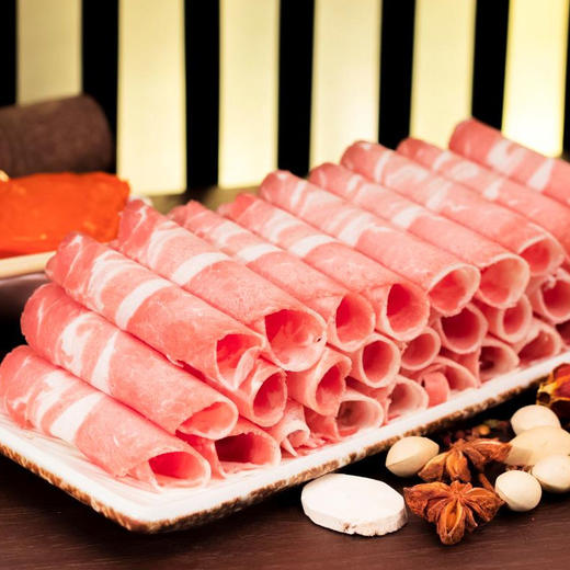 【纹理清晰】羔羊部落 羊肉卷 250g*4包 满口留香 商品图3