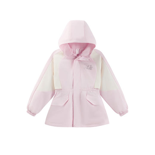 超级安踏女中大童丝光绒外套秋冬防水运动上衣儿童风衣362538625U 商品图0