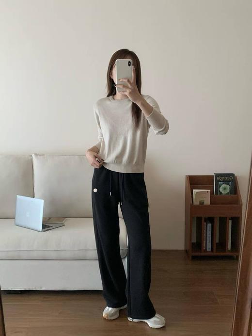 D112568空气层面料软糯亲肤加绒保暖女士休闲长裤 商品图10