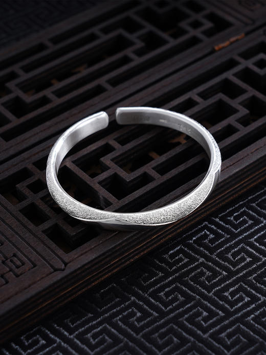 【星河遨游】子佩集S999银手工手镯原创设计【55031131】2407 商品图0